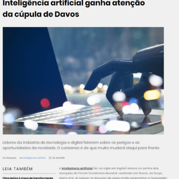 Inteligência artificial ganha atenção da cúpula de Davos – IT Fórum 365