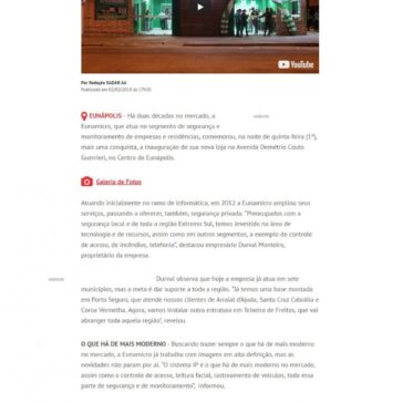 Empresa de segurança e monitoramento ganha moderna sede em Eunápolis – Radar 64