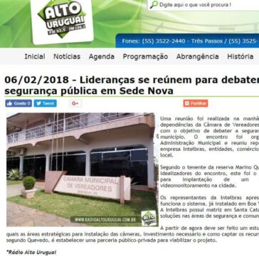 Lideranças se reúnem para debater a segurança pública em Sede Nova – Rádio Alto Uruguai