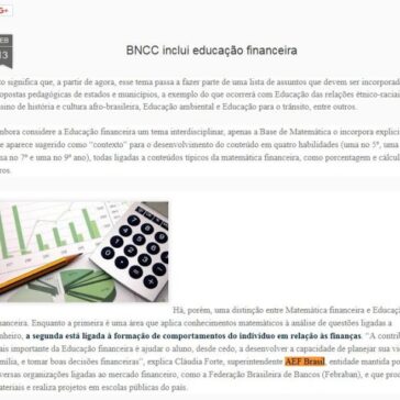 BNCC inclui educação financeira – Matemática EF II