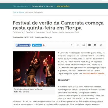 Festival de verão da Camerata começa nesta quinta-feira em Floripa – De Olho na Ilha