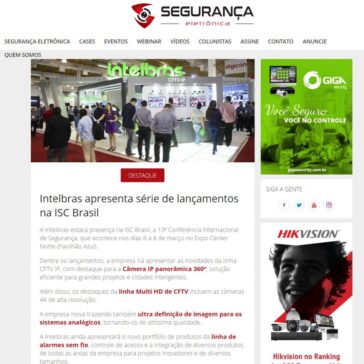 Intelbras apresenta série de lançamentos na ISC Brasil – Revista Segurança Eletrônica