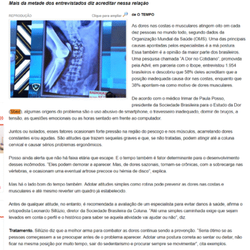 Para brasileiros, má postura é a principal causa de dor na coluna – Mídia News