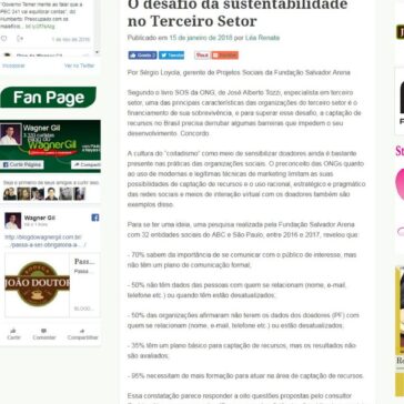 O desafio da sustentabilidade no Terceiro Setor – Blog do Wagner Gil