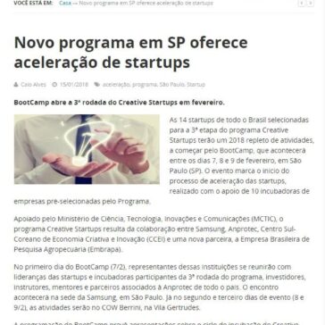 Novo programa em SP oferece aceleração de startups – IP News
