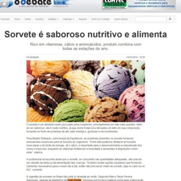 Sorvete é saboroso nutritivo e alimenta – O Debate Online