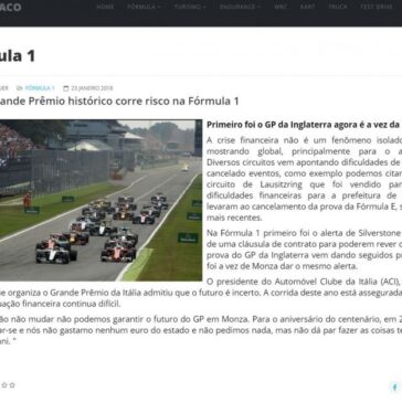 Outro Grande Prêmio histórico corre risco na Fórmula 1 – Puntataco Motor Sport