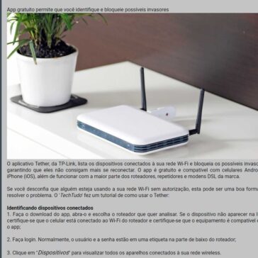 TECNOLOGIA / Desconfia que há intrusos usando o seu Wi-Fi? Tire a prova – Valbahianews