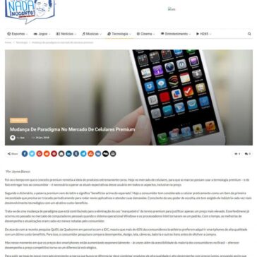 Mudança de paradigma no mercado de celulares premium – sabedenada.com