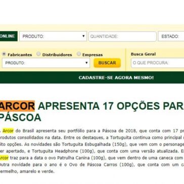 ARCOR APRESENTA 17 OPÇÕES PARA A PÁSCOA – Aditivos & Ingredientes