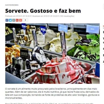 Sorvete. Gostoso e faz bem – Novo Momento