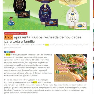 Arcor apresenta Páscoa recheada de novidades para toda a família – Sabor à Vida Gastronomia