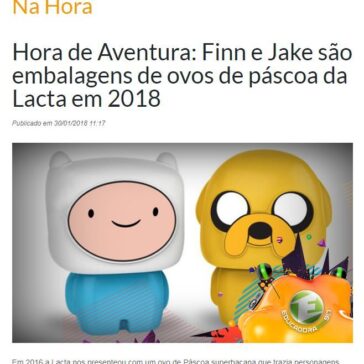 Hora de Aventura: Finn e Jake são embalagens de ovos de páscoa da Lacta em 2018 – Educadora FM