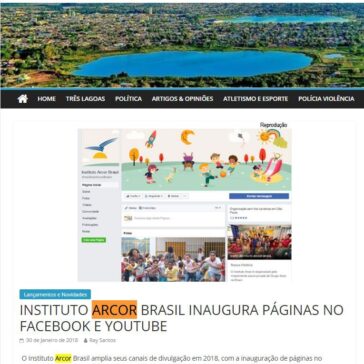 INSTITUTO ARCOR BRASIL INAUGURA PÁGINAS NO FACEBOOK E YOUTUBE – Jornal Dia Dia