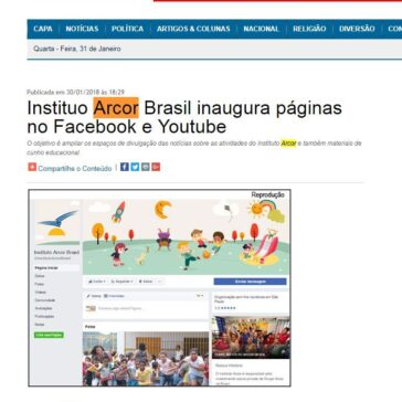 Instituo Arcor Brasil inaugura páginas no Facebook e Youtube – O Nortão Jornal