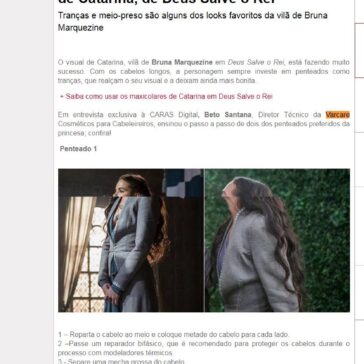 Aprenda o passo a passo dos penteados de Catarina, de Deus Salve o Rei – Portal Caras