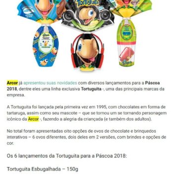 Todos os ovos de páscoa Tortuguita da Arcor para 2018 – Testa pra Mim