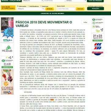 Páscoa 2018 deve movimentar o varejo – Aditivos & Ingredientes