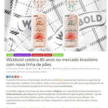 Wickbold celebra 80 anos no mercado brasileiro com nova linha de pães – Sabor à Vida Gastronomia