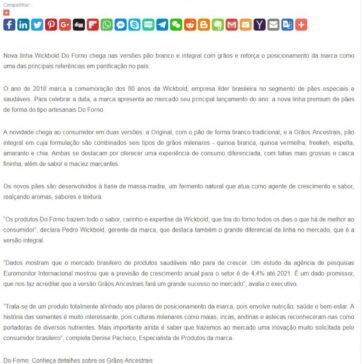 Lançamento de pães do tipo artesanais premium celebra o marco de 80 anos da Wickbold no mercado brasileiro – SEGS