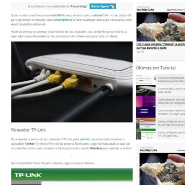 Como mudar a senha do Wi-Fi pelo celular – Tecnoblog