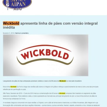 Wickbold apresenta linha de pães com versão integral inédita – Sipan Aipan