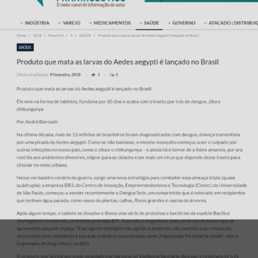 Produto que mata as larvas do Aedes aegypti é lançado no Brasil – Panorama Farmacêutico