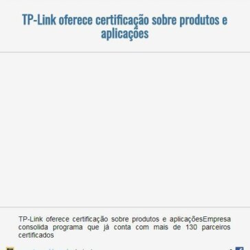 TP-Link oferece certificação sobre produtos e aplicações – EexpoNews