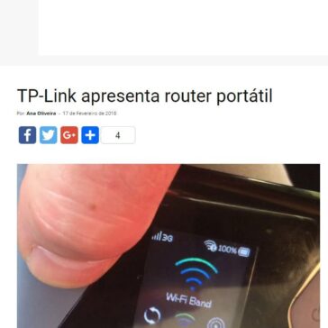 TP-Link apresenta router portátil – MaisTecnologia – Tudo sobre tecnologia – Mais Tecnologia