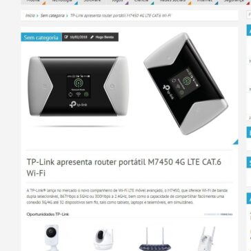 TP-Link apresenta router portátil M7450 4G LTE CAT.6 Wi-Fi – Teche net