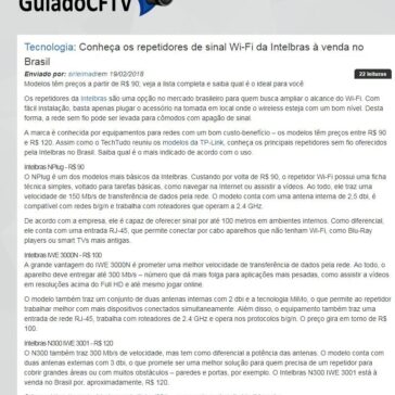 Conheça os repetidores de sinal Wi-Fi da Intelbras à venda no Brasil – Guia do CFTV