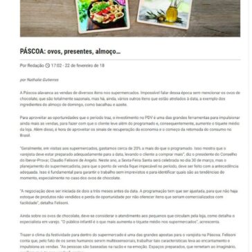PÁSCOA: ovos, presentes, almoço… – Super Varejo