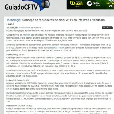 Conheça os repetidores de sinal Wi-Fi da Intelbras à venda no Brasil – Guia do CFTV