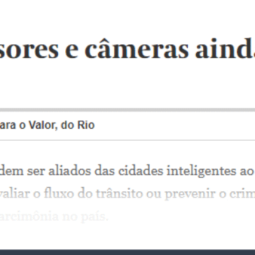 Uso de sensores e câmeras ainda é restrito – Valor Econômico