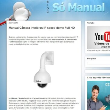 Manual Câmera Intelbras IP speed dome Full HD – Só Manual