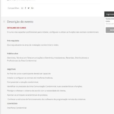 Treinamento de Interfonia Condominial INTELBRAS – Sympla