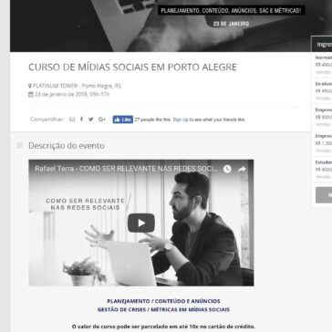 Curso de Mídias Sociais em Porto Alegre – Sympla