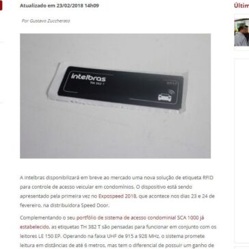 Intelbras lança sistema de controle de acesso veicular baseado em etiqueta RFID – Digital Security