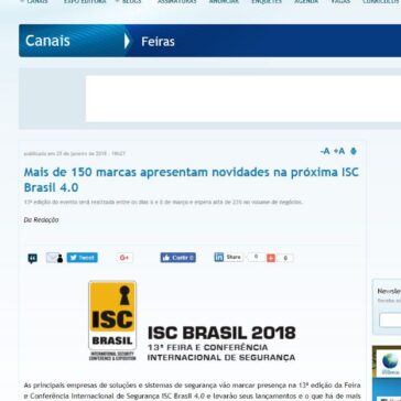 Mais de 150 marcas apresentam novidades na próxima ISC Brasil 4.0 – Portal Eventos