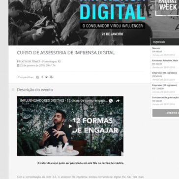 Curso de Assessoria de Imprensa Digital – Sympla