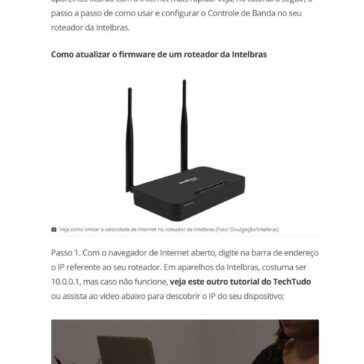 Controle de Banda no roteador Intelbras: como limitar velocidade do Wi-Fi – Tech Tudo