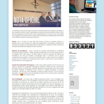 EM 2017, A CNBB MARCOU FIRME POSIÇÃO SOBRE TEMAS IMPORTANTES PARA O BRASIL – Blog da Sagrada Família