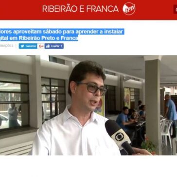 Moradores aproveitam sábado para aprender a instalar TV digital em Ribeirão Preto e Franca – G1