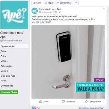 Comprando meu Apê – Facebook