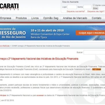 CONEF começa o 2° Mapeamento Nacional das Iniciativas de Educação Financeira – Editora Roncarati