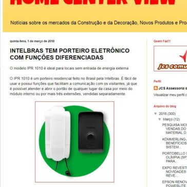 INTELBRAS TEM PORTEIRO ELETRÔNICO COM FUNÇÕES DIFERENCIADAS –