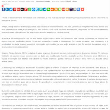 Empresas aderem a uma nova metodologia de avaliação de desempenho como alternativa aos planos de carreira – SEGS