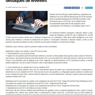 Patente da Microsoft e repetidor Wi-Fi foram os destaques de fevereiro – Tudo do MS