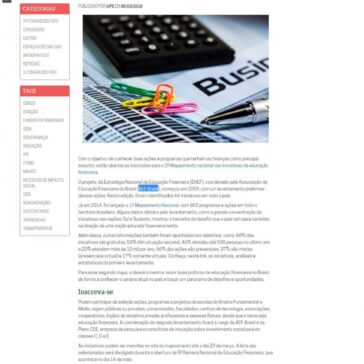 Levantamento busca reunir ações e programas de educação financeira pelo Brasil – Gife