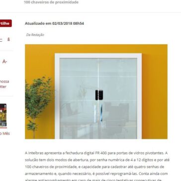 Intelbras lança fechadura digital para porta de vidros – Digital Security